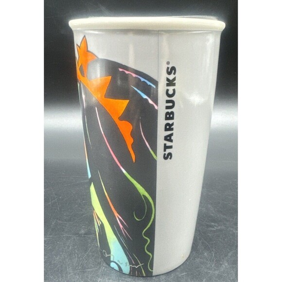 2016 Starbucks 25th Anniversary Ceramic Tumbler Travel Mug Mermaid Siren 12 oz - Picture 2 of 7